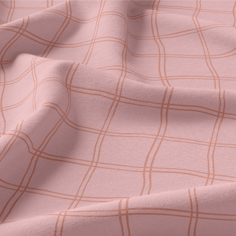 Printed Cotton MARCEAU Strawberry Milk / Aurora